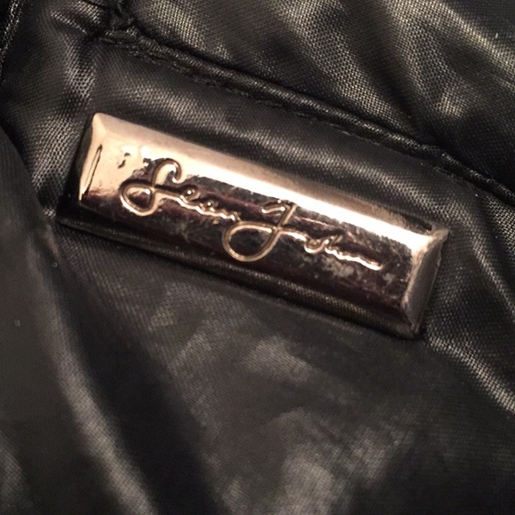 Sean John black puffer jacket size small with belt - Picture 2 of 8